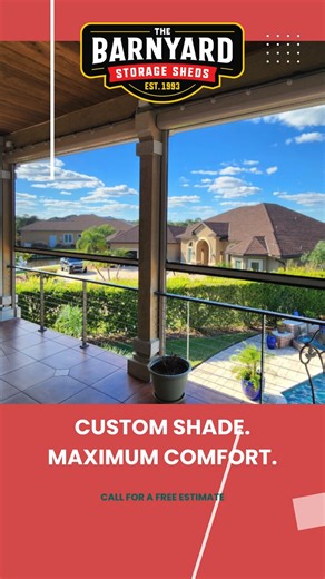 ☀️ Take control of the sun with Fenetex Solar Shades! At The Barnyard, we offer custom motorized solar shades that block up to 99% of sunlight and glare — keeping your space cool, comfortable, and protected without losing your view. 😎 Perfect for patios, porches, or outdoor workspaces! ✨ Upgrade your comfort — visit thebarnyardsheds.com/powersolarshades to learn more. #TheBarnyard #FenetexShades #SolarShades #MotorizedShades #OutdoorLiving #EnergyEfficient #CustomComfort #WesternSlopeHomes | Th