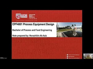 Process Equipment Design | Introduction to Process & Food Plant Design