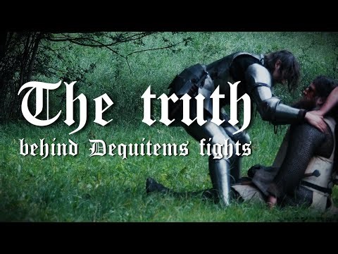 Injuries and close calls in non-choreographed knight fights