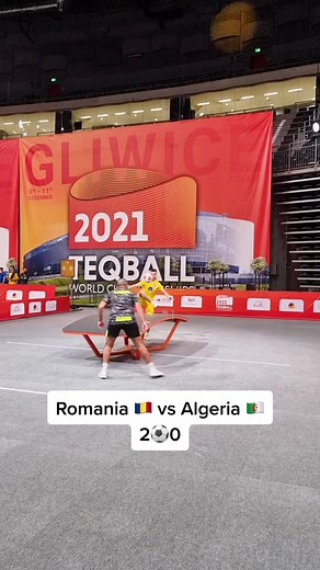 Romania 🇷🇴 vs Algeria 🇩🇿2⚽️0#teqball #teqballromania #tiktokteqball #invatateqball #invatapetiktok