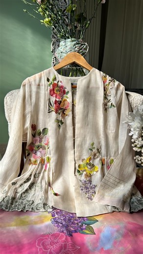 half Full | Curve on Instagram: "A canvas of sheer elegance—delicate florals brought to life with intricate embroidery, soft textures, and a whisper of timeless charm. #youaresomuchmorethananumber [Half Full Curve, Half Full]"