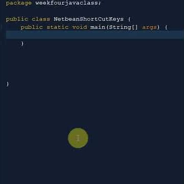 Netbeans - Java Shortcut Keys - Part2