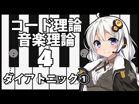 誰でもわかるコード進行講座 part4「ダイアトニックコード①」（コードの作り方の紹介、メジャーとマイナーの分類の仕方を解説します）