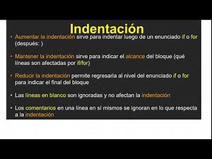 Indentación en Python