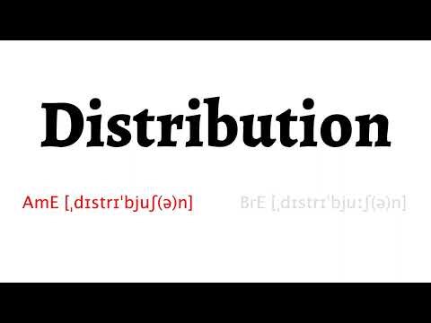 How to Pronounce distribution in American English and British English