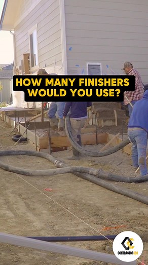 468K views · 890 reactions | How Many Finishers Would You Use? #business #contractor #construction #concrete #reels | Concrete CEO | Facebook