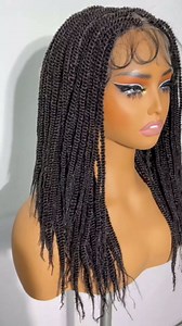 WIGNEE Braided Wigs For Black Women Full Double Lace Knotless Glueless Braided Wigs For Black Women Braided Wig with Baby Hair Light Weight Box Braid Wig for Daily Use(Natural Color)