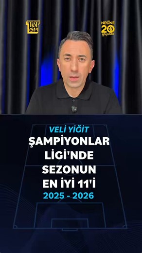 Veli Yiğit (@veliyigit ), Şampiyonlar Ligi'nin en iyi 11'ini açıkladı