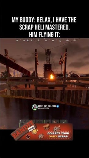 Relax, I have the Scrap Heli mastered🥀#rustconsole #rustvideos #rustshorts #rustgameplay