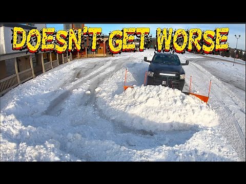 Testing Sno Powers F-12 snow pusher for trucks.