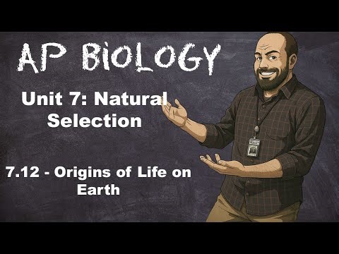 AP Bio Unit 7 – Topic 7.12 – Origins of Life on Earth