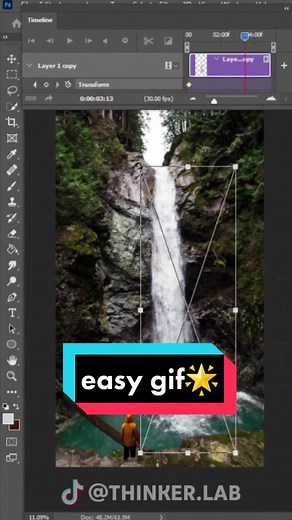 Create a simple easy gif in #photoshop #tutorial #fyp #edit