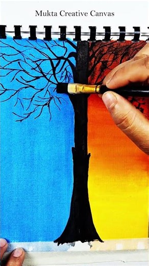 Day to Night #muktacreativecanvass #day #night #drawingtutorial #drawing4kids