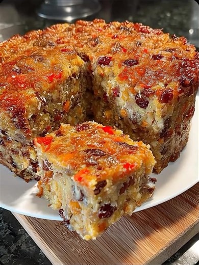 🎄 Old-Fashioned Tennessee Christmas Fruit Cake 🍒🍊 A timeless classic that’s been passed down through generations — moist, buttery, and packed with candied fruit, nuts, and holiday warmth. The kind of cake that fills your whole house with Christmas memories. 💬 Get the Full Recipe 👇 (check c.o.m.m.e.n.t) 📌 Hashtags: #ChristmasFruitCake #HolidayBaking #FamilyRecipes #TennesseeTradition #MoistFruitCake #FestiveDessert #TastyToobo | Cooking Recipes