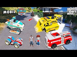 WOW !! Aku Berhasil Koleksi Semua Mobil PAW PATROL TERKEREN di GTA 5 !!!