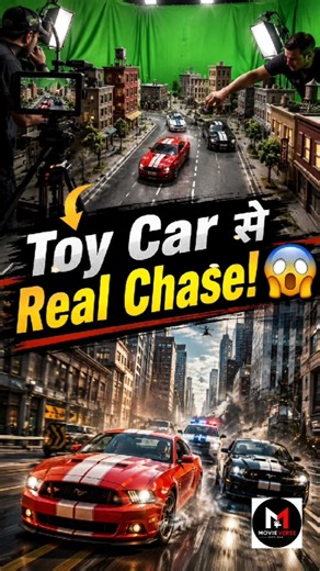🚗 Toy Car से Real Chase! 😱🔥 | Hollywood VFX Behind The Scenes #Shorts