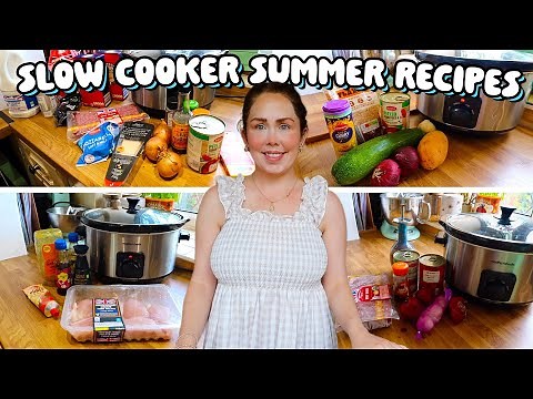 Budget Summer Slow Cooker Meals | Dump & Go Summery Recipes | Under £25 From Lidl Slow Cooker 2025
