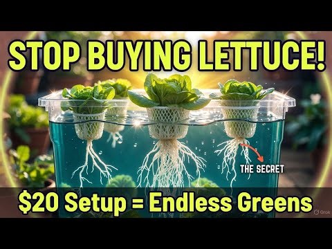 "Stop Buying Lettuce! My $20 Hydroponic Tub Grows Perfect Greens in 30 Days (No Soil Required)"