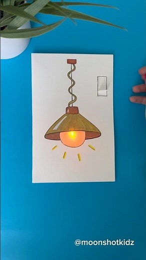 How to make a a working paper lamp with a switch