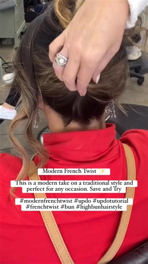 Modern French Twist ✨ This is a modern take on a traditional style and perfect for any occasion. Save, Share and Try🤍🤍 * * * * #modernfrenchtwist #updo #updotutorial #frenchtwist #bun #highbunhairstyle #hairstyle #delandhair #howtobeauty #howto #howtowear #updo #updohairstyles #updos #hairstylist #hairgoals #hairsalon #deland #delandhair #delandhairstylist #delandsalon #hairgoals #salongoals #updospecialist | WIMBERLY’S BEAUTY BAR