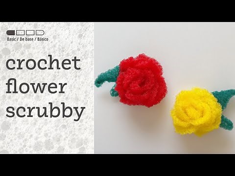 Crochet Flower Scrubby Tutorial