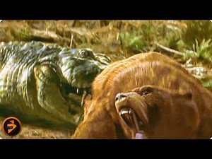 Giant Crocodile vs Grizzly Bear | LAKE PLACID | Bill Pullman, Brendan Gleeson