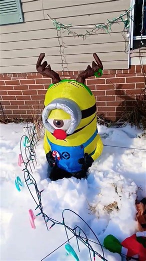 Only 2 survived #minions #mickeymouse #inflatables #christmas #inflatables #viwes #shorts #subscribe