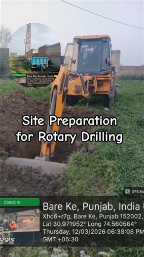 #site #preparation #for #rotary #drilling | #Piezometer #well #construction | #shorts #youtubeshorts