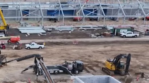 Construction update on Amway Soccer Stadium