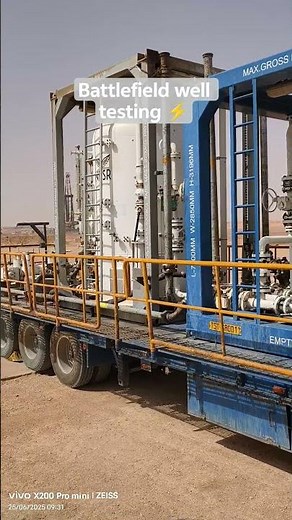Well testing site