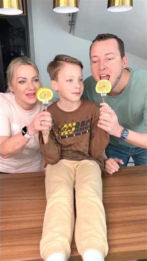 Lemon Prank on Mom and Dad 🍋🤣😱❤️👧🏻🌈🚀✅ #shorts #familyfun #shortsviral