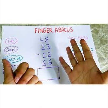 Finger Abacus fast Calculation trick - finger abacus addition and subtraction #shorts