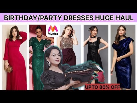 Birthday & Party Dresses Huge Haul 🎉 | Myntra Upto 80% Off 😱| AnviVlogs