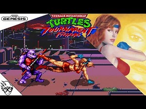 Teenage Mutant Ninja Turtles: Tournament Fighters (Genesis 1993) April O'Neil [Playthrough/LongPlay]