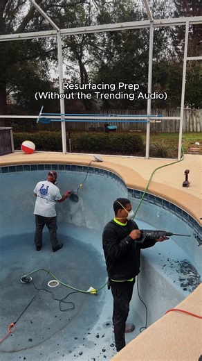 If your pool surface is rough, stained, or cracking… it might be time to resurface. Follow along as we bring this pool back to life! #poolservice #clermontflorida #centralfl #resurface #poolconstruction