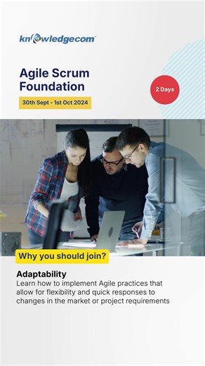 Elevate Your Project Management Skills with the Agile Scrum Foundation Course! Are you ready to take your project management to the next level? The Agile Scrum Foundation Course equips you with essential Agile principles and the Scrum framework, preparing you to lead dynamic, high-performing teams. Whether you're just getting started with Agile or looking to formalize your knowledge, this course offers everything you need to succeed in today’s fast-paced work environment. Benefits: Boost your pr