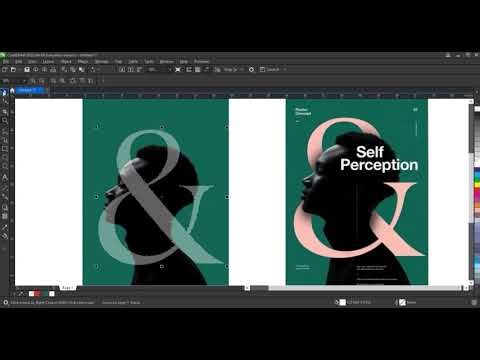 CorelDRAW Tutorial | Text Masking Effect | Typography | Ahsan Sabri