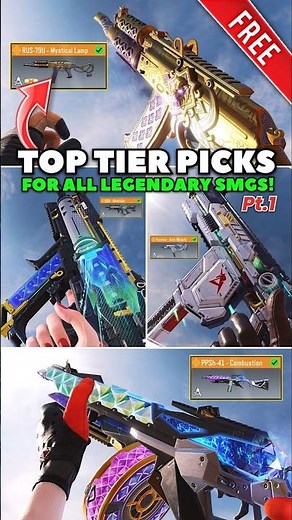 Every Best Legendary SMG in CODM