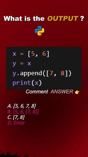 🔥 99% Beginners Get This Python Output Wrong! 😱 | Python Interview Question #coding #python