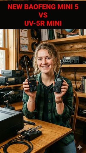 Mini 5 vs. UV-5R MINI: Unboxing & BAOFENG Radio Comparison! #shorts