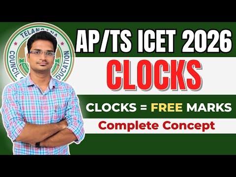 All Clock Questions Asked in ICET 🔥 | Concepts + Shortcuts | 100% Marks Guaranteed