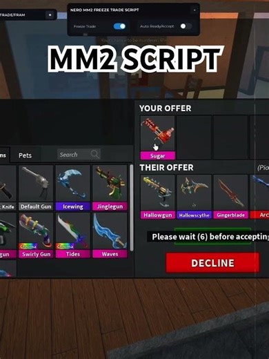 This MM2 Script is crazy😭😭😭 #robloxgaming #mm2funny