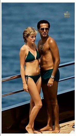 Unseen Jumping in Water Together | Princess Diana & Dodi Fayed – Last Summer 1997 🌊❤️