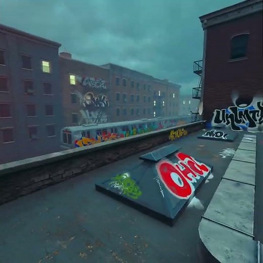 New VR graffiti game - Graffism - You can paint everywhere in scene. #vrgraffiti #vrsimulator