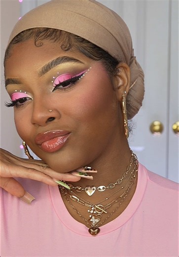 Pink glam is my love language 🎀🌸💕 #barbiemakeup #pinkmakeup #makeuptutorial #makeupinspo #pinkglam