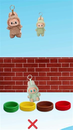 Labubu’s Bathtub Color Match Fun! #labubu #bathtub.