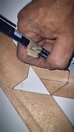 How to Cut a Star-Shaped Dutchman Joint (Wood Inlay) #shortvideo