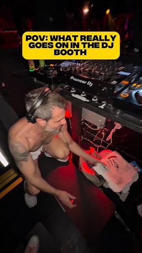The real behind the scenes of what goes on in the DJ booth while you're all partying on the dancefloor 🍕 . #djbooth #djlife #djtour #gaydj #circuitparty #gayparty #gaynyc #gaynightlife #nycgay | James Anthony