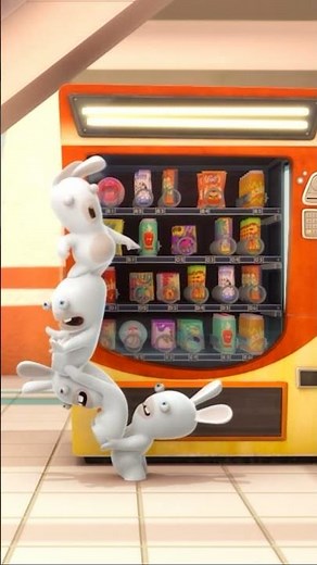 They're going to fall! 🙈 | RABBIDS INVASION #shorts