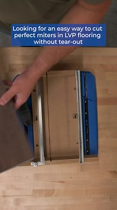 Looking for an easy way to cut perfect miters in LVP flooring without tear-out? Check out the Kreg Crosscut Station while it's on sale! | Kreg Tool